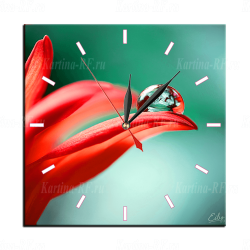 Модульная картина Красный лепесток